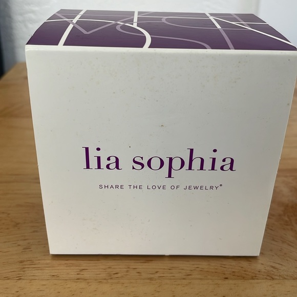 Rhinestone art deco style dressy cuff bracelet Lia Sophia - Picture 3 of 4